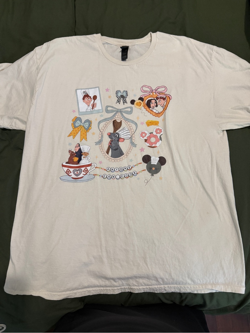 Woman’s Cream Graphic Disney-Inspired Short Sleeve Tee